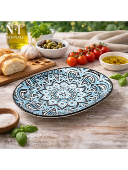 NFI Essentials - White Abstract Ceramic Plate