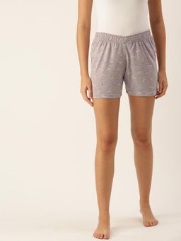 Clt.s - Women Grey Cotton Shorts