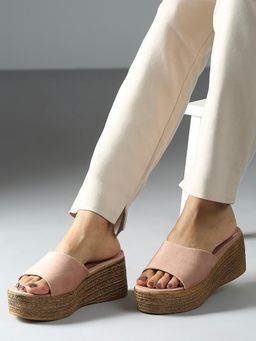 Inc.5 - Womens Peach Casual Round Toe Wedges Sandals