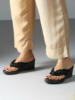 Inc.5 - Womens Black Casual Wedges Sandals