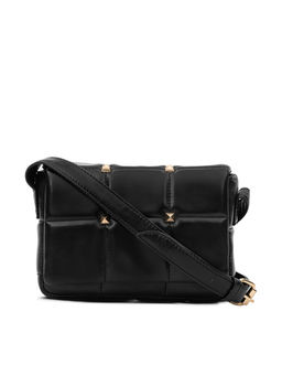 NUFA - Black Studded Quilted Silng Bag