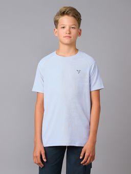 Technosport - Boys Round Neck Slim Fit Sports Blue T-Shirt