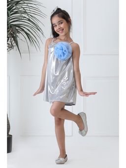 Foreverkidz - Moonlit Mist Strappy Tunic Knee Length Dress