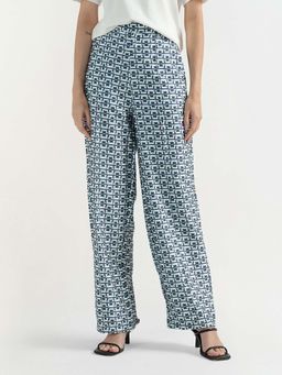 ELLE - Multi-Color Polyester Printed Pants