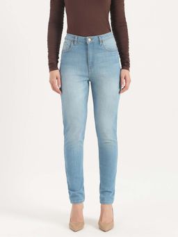 United Colors of Benetton - Blue Polycotton Solid Jeans