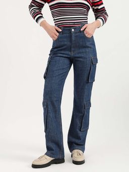 United Colors of Benetton - Blue Pure Cotton Solid Jeans