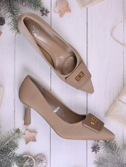 Jove - Women Pink Solid Pumps