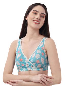 SOIE - Non Padded Non Wired Lounge Bra with Removable Cups-Multi-Color