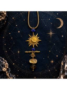 Suhani Pittie - 22K Gold Plated Tanzanite Solstice Long Necklace