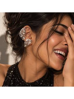Suhani Pittie - The Starlight Wing Silver Ear Cuffs