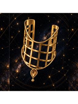 Suhani Pittie - 22K Gold Plated The Star Grid Statement Cuff