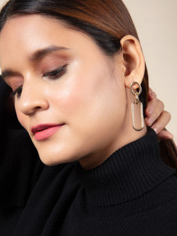 Twenty Dresses by Nykaa Fashion - Better In Oval Earrings