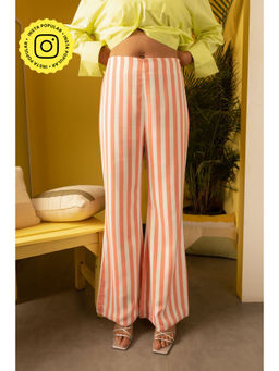 Urban Suburban - Peach and White Striped Pants