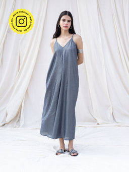 Urban Suburban - Grey Lurex Midi Dress
