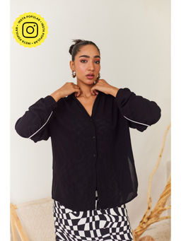 Urban Suburban - Black Shirt with Contrast Piping