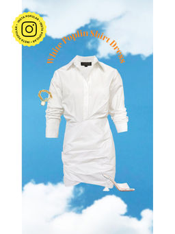 Urban Suburban - White Short Shirt Dress