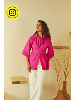 Urban Suburban - Pretty In Pink Wrap Top