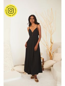 Urban Suburban - Black Sleeveless Maxi Dress