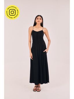Urban Suburban - Black Sleeveless Solid Dress
