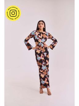 Urban Suburban - Multi-Color Printed Full Sleeves Maxi Dress