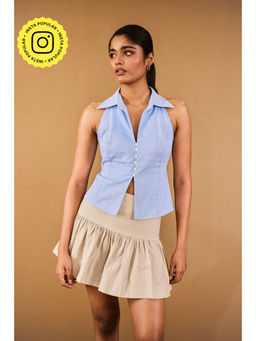 Urban Suburban - Blue Collar Neck Top
