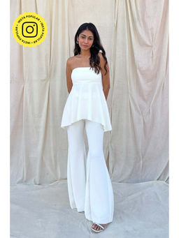 Urban Suburban - White Strapless Co-Ord Set