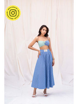 Urban Suburban - Half And Half Striped Multi-Color Co-Ord Set