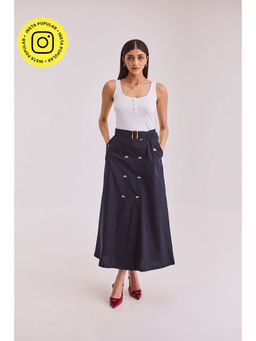 Urban Suburban - Ribbed Multi-Color Vest Top with Skirt and Belt