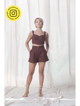 Urban Suburban - Brown Corset Co-Ord Set