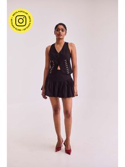 Urban Suburban - Black Waistcoat with Skirt