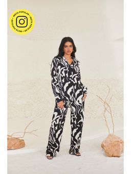 Urban Suburban - Abstract Printed Multi-Color Co -Ord