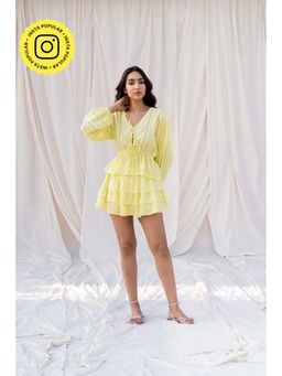 Urban Suburban - Yellow Full Sleeves Co-Ord Set