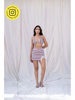 Urban Suburban - Multi-Color Striped Co-Ord Set