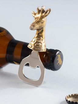 Nestroots - The Deer Bottle Opener Glossy Gold