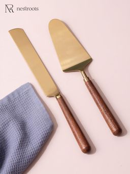 Nestroots - Brawnie Cake Server - Set Of 2
