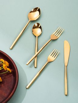 Nestroots - Fusion Harmony: Set Of 5 Cutlery with Stylish Handles