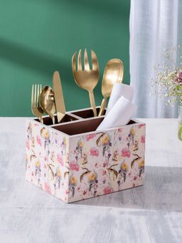 Nestroots - Allure Botanic Mdf Enamel Cutlery Holder