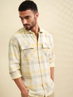 LOCOMOTIVE - Men Multi-Color Front Pocket Relaxed Fit Shirt