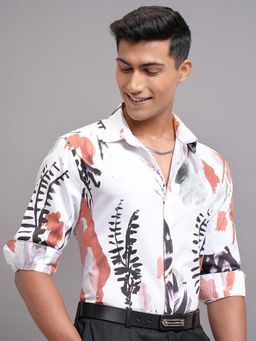 LOCOMOTIVE - Men White Printed Shirt