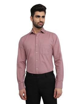 Raymond - Men Mauve Slim Fit Solid Shirt