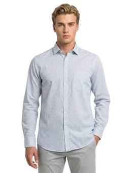 Raymond - Men Slim Fit Printed Grey Shirt