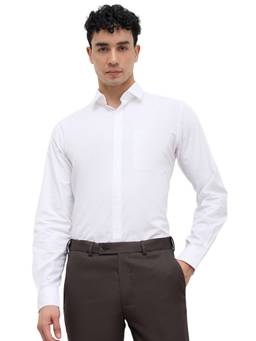 Raymond - Men Slim Fit Solid White Shirt