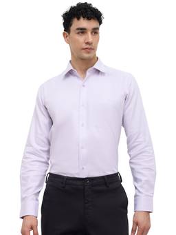 Raymond - Men Regular Printed Medium Lavender Shirt