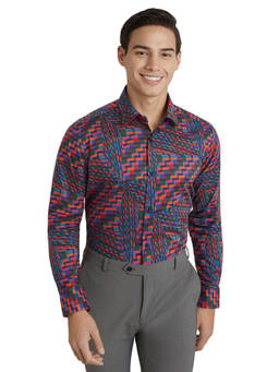Raymond - Men Multi-Color Regular Fit Printed Shirt