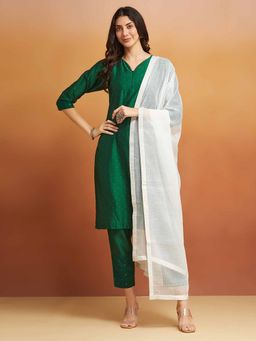 Fabindia - Natural Cotton Silk Woven Dupatta