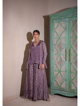 The Home Affair - Lavender Ehsaas Lavender Chinon Sharara