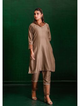 The Home Affair - Brown Pure Cotton Kurta Sets
