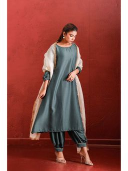 The Home Affair - Teal Suit Pure Cotton Kurta Sets