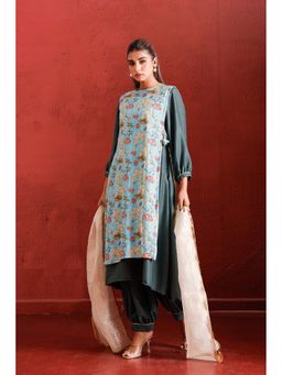 The Home Affair - Teal Turquoise 4-In-1 Pure Cotton Kurta Sets