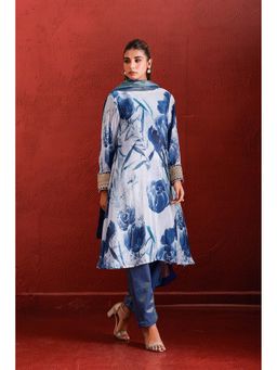 The Home Affair - Navy Marodi Hand Work Pure Cotton Kurta Sets
